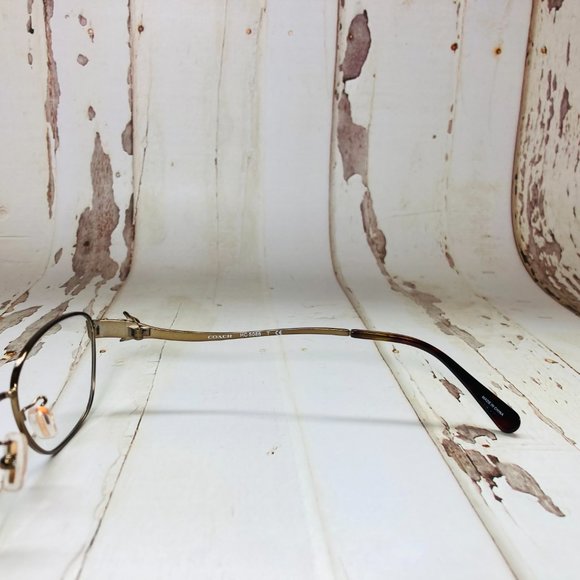 Coach Rectangular Brown Tortoise Eyeglasses Glasses Frames NWOT - Picture 7 of 12